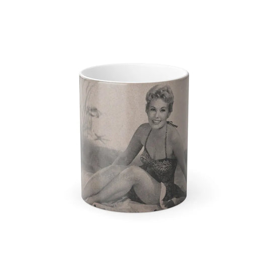 Kim Novak #175 - Scanned Mag. 66 Photos (Cropped Photo) (Vintage Female Icons) Color Changing Mug 11oz-11oz-Go Mug Yourself