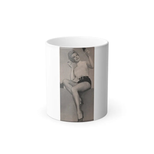 Kim Novak #176 - Scanned Mag. 66 Photos (Cropped Photo) (Vintage Female Icons) Color Changing Mug 11oz-11oz-Go Mug Yourself