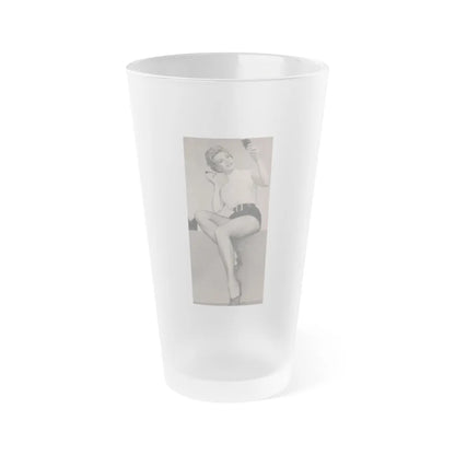 Kim Novak #176 - Scanned Mag. 66 Photos (Vintage Female Icon) Frosted Pint Glass 16oz-16oz-Frosted-Go Mug Yourself