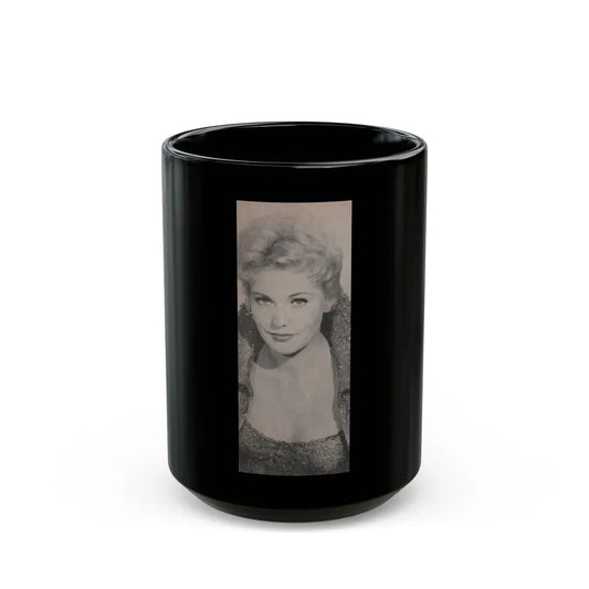 Kim Novak #177 - Scanned Mag. 66 Photos (Vintage Female Icon) Black Coffee Mug 15oz - Go Mug Yourself