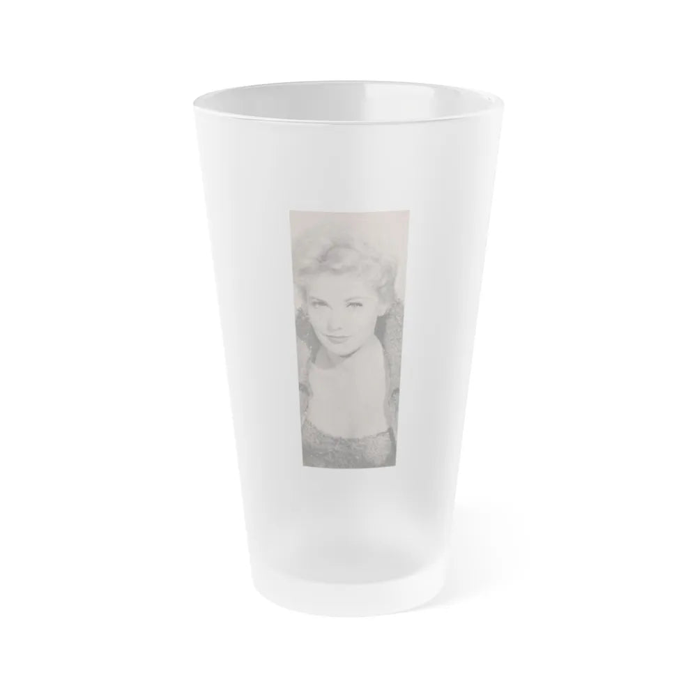 Kim Novak #177 - Scanned Mag. 66 Photos (Vintage Female Icon) Frosted Pint Glass 16oz-16oz-Frosted-Go Mug Yourself