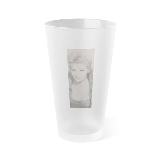 Kim Novak #177 - Scanned Mag. 66 Photos (Vintage Female Icon) Frosted Pint Glass 16oz-16oz-Frosted-Go Mug Yourself