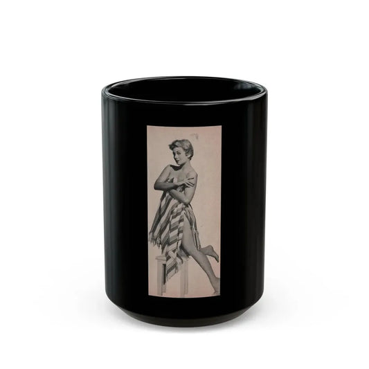 Kim Novak #178 - Scanned Mag. 66 Photos (Vintage Female Icon) Black Coffee Mug 15oz - Go Mug Yourself