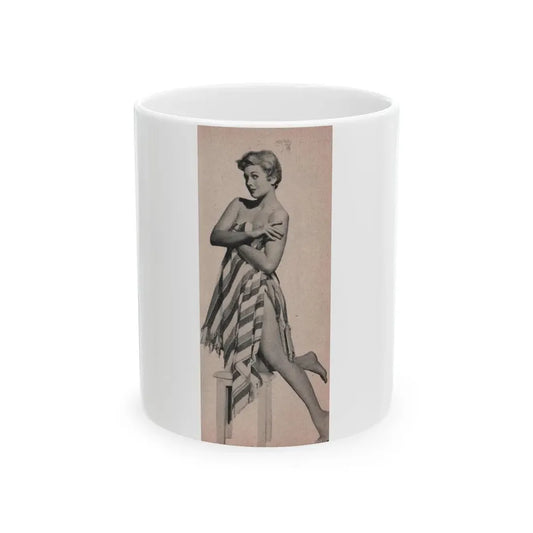 Kim Novak #178 - Scanned Mag. 66 Photos (Vintage Female Icon) White Coffee Mug 11oz - Go Mug Yourself