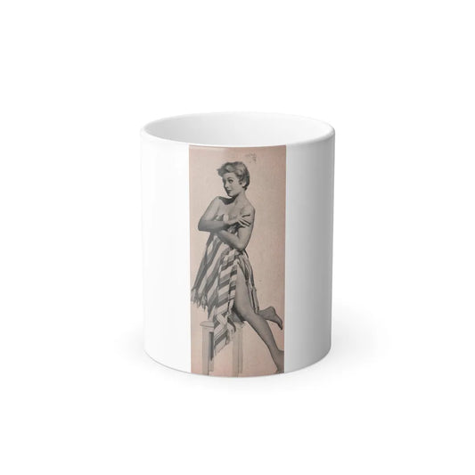 Kim Novak #178 - Scanned Mag. 66 Photos (Cropped Photo) (Vintage Female Icons) Color Changing Mug 11oz-11oz-Go Mug Yourself