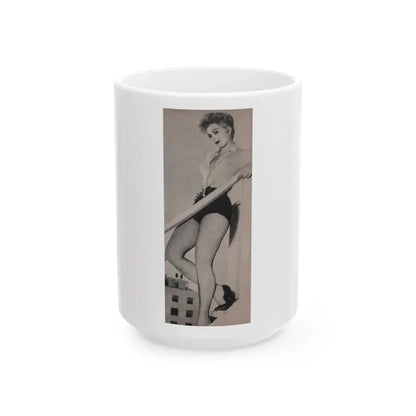 Kim Novak #179 - Scanned Mag. 66 Photos (Vintage Female Icon) White Coffee Mug 15oz - Go Mug Yourself
