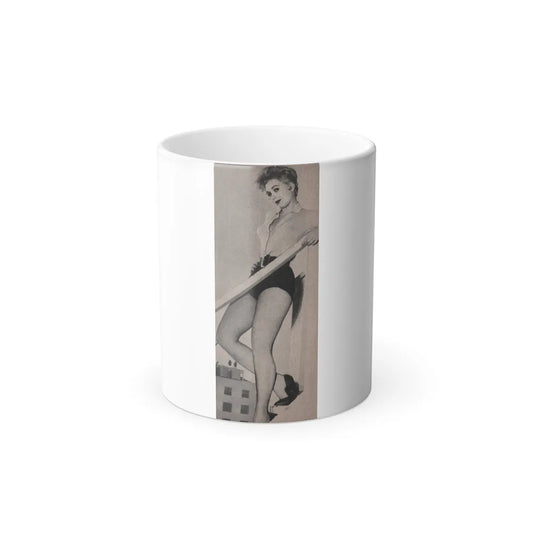 Kim Novak #179 - Scanned Mag. 66 Photos (Cropped Photo) (Vintage Female Icons) Color Changing Mug 11oz-11oz-Go Mug Yourself