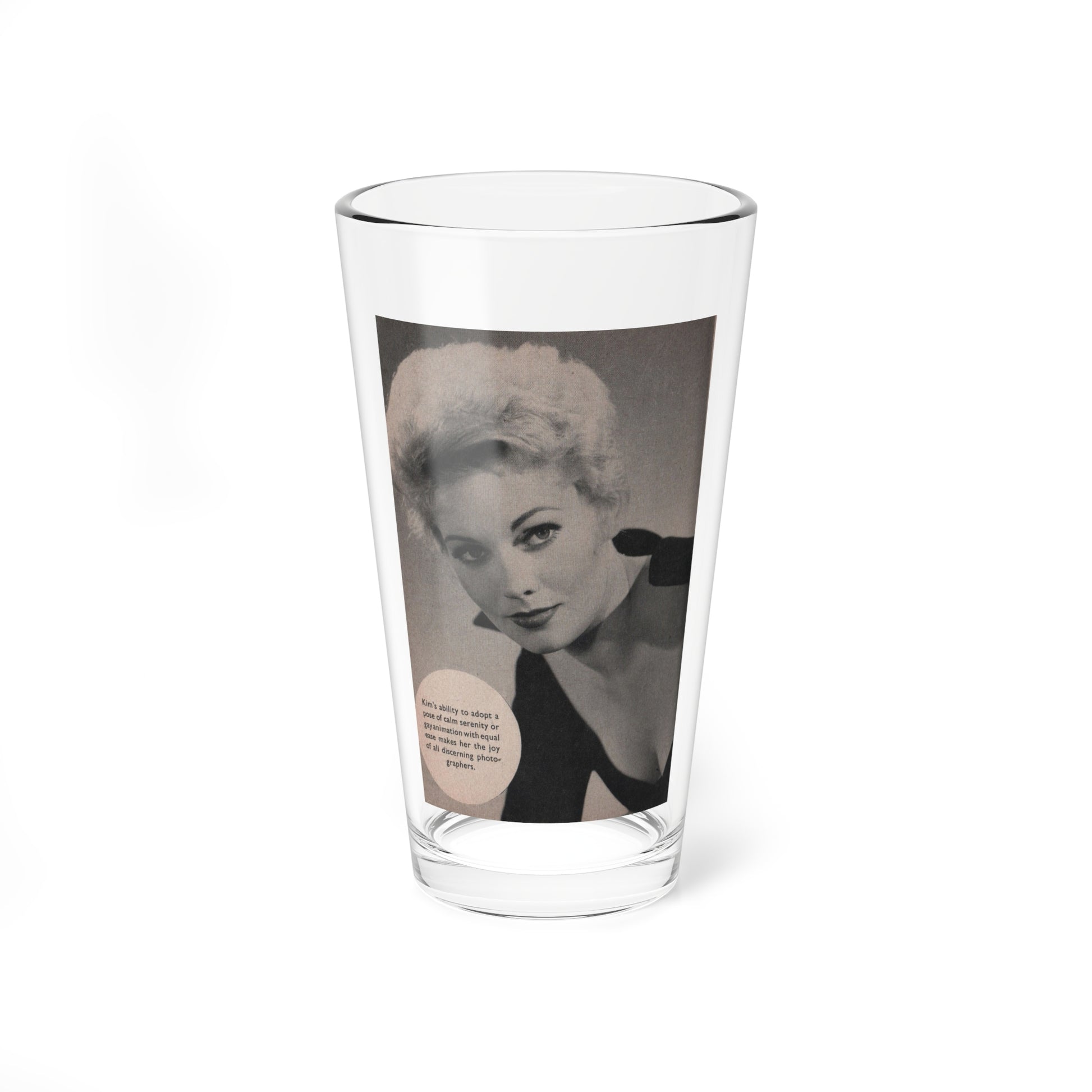 Kim Novak #180 - Scanned Mag. 66 Photos (Vintage Female Icon) Pint Glass 16oz-16oz-Go Mug Yourself