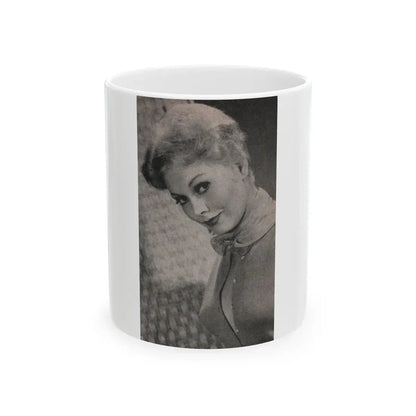 Kim Novak #181 - Scanned Mag. 66 Photos (Vintage Female Icon) White Coffee Mug 11oz - Go Mug Yourself