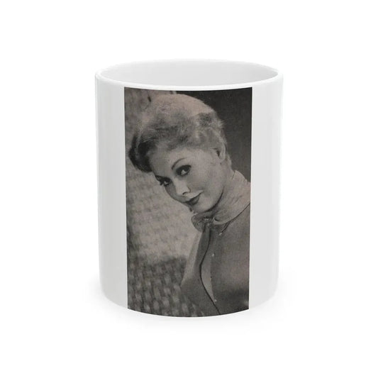 Kim Novak #181 - Scanned Mag. 66 Photos (Vintage Female Icon) White Coffee Mug 11oz - Go Mug Yourself