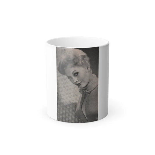 Kim Novak #181 - Scanned Mag. 66 Photos (Cropped Photo) (Vintage Female Icons) Color Changing Mug 11oz-11oz-Go Mug Yourself