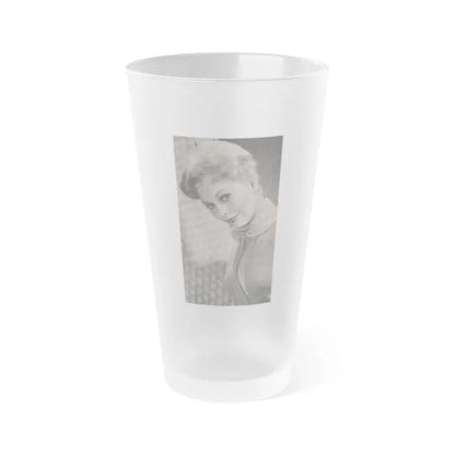 Kim Novak #181 - Scanned Mag. 66 Photos (Vintage Female Icon) Frosted Pint Glass 16oz-16oz-Frosted-Go Mug Yourself
