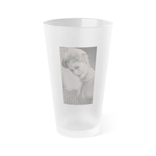 Kim Novak #181 - Scanned Mag. 66 Photos (Vintage Female Icon) Frosted Pint Glass 16oz-16oz-Frosted-Go Mug Yourself