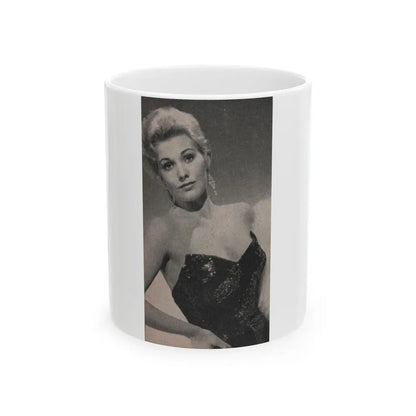 Kim Novak #182 - Scanned Mag. 66 Photos (Vintage Female Icon) White Coffee Mug 11oz - Go Mug Yourself
