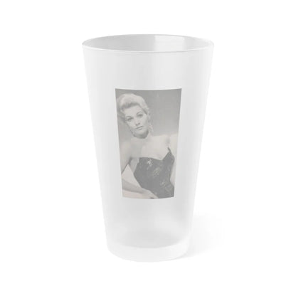 Kim Novak #182 - Scanned Mag. 66 Photos (Vintage Female Icon) Frosted Pint Glass 16oz-16oz-Frosted-Go Mug Yourself