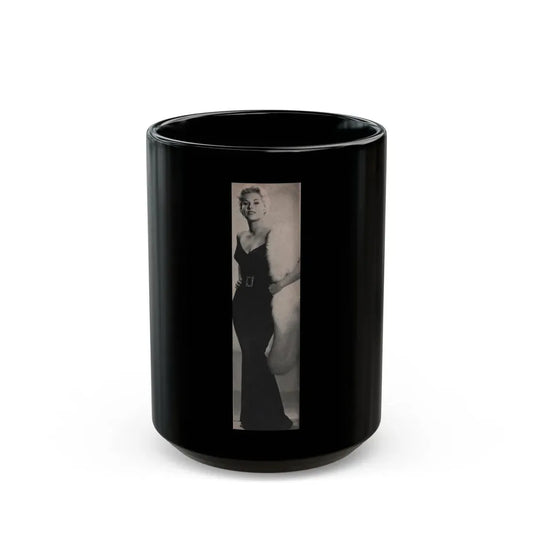 Kim Novak #183 - Scanned Mag. 66 Photos (Vintage Female Icon) Black Coffee Mug 15oz - Go Mug Yourself