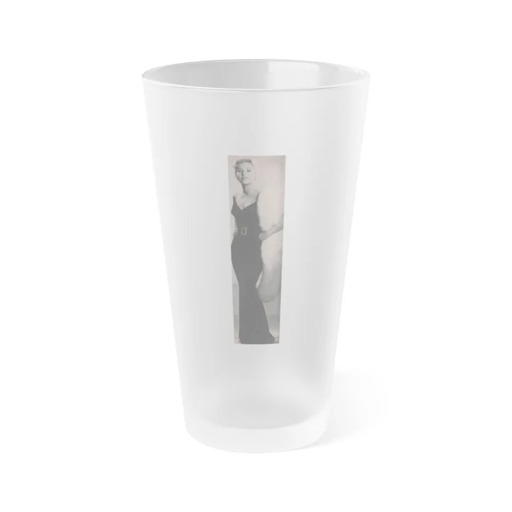 Kim Novak #183 - Scanned Mag. 66 Photos (Vintage Female Icon) Frosted Pint Glass 16oz-16oz-Frosted-Go Mug Yourself