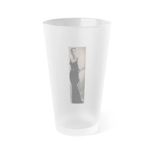 Kim Novak #183 - Scanned Mag. 66 Photos (Vintage Female Icon) Frosted Pint Glass 16oz-16oz-Frosted-Go Mug Yourself