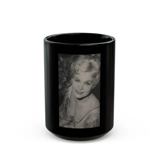 Kim Novak #184 - Scanned Mag. 66 Photos (Vintage Female Icon) Black Coffee Mug 15oz - Go Mug Yourself