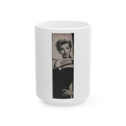 Kim Novak #185 - Scanned Mag. 66 Photos (Vintage Female Icon) White Coffee Mug 15oz - Go Mug Yourself