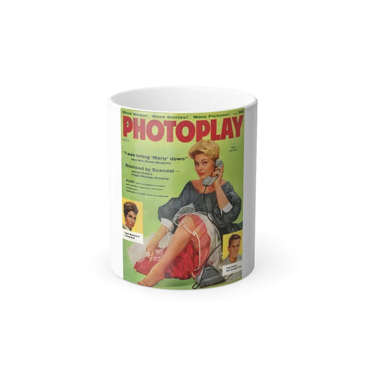 Kim Novak #188 - Mag. Cover (Vintage Female Icons) Color Changing Mug 11oz-11oz-Go Mug Yourself