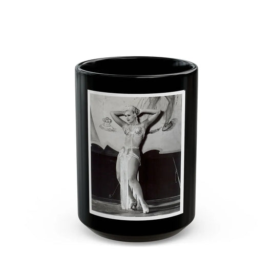 Kim Novak #191 (Vintage Female Icon) Black Coffee Mug-15oz-Go Mug Yourself