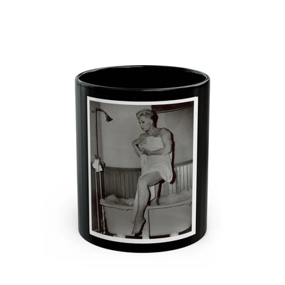 Kim Novak #193 (Vintage Female Icon) Black Coffee Mug-11oz-Go Mug Yourself