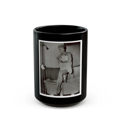 Kim Novak #193 (Vintage Female Icon) Black Coffee Mug-15oz-Go Mug Yourself