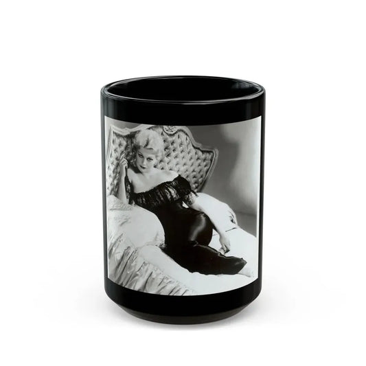 Kim Novak #194 (Vintage Female Icon) Black Coffee Mug 15oz - Go Mug Yourself