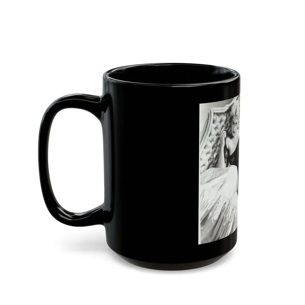 Kim Novak #194 (Vintage Female Icon) Black Coffee Mug-Go Mug Yourself