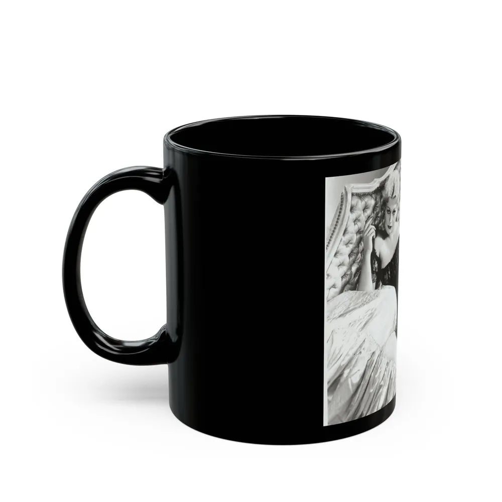 Kim Novak #194 (Vintage Female Icon) Black Coffee Mug-Go Mug Yourself