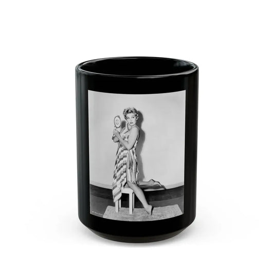 Kim Novak #199 (Vintage Female Icon) Black Coffee Mug 15oz - Go Mug Yourself