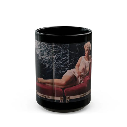 Kim Novak #208 - Playboy Mag. Oct. '59 - Photo (Vintage Female Icon) Black Coffee Mug 15oz - Go Mug Yourself