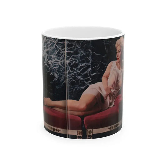 Kim Novak #208 - Playboy Mag. Oct. '59 - Photo (Vintage Female Icon) White Coffee Mug 11oz - Go Mug Yourself