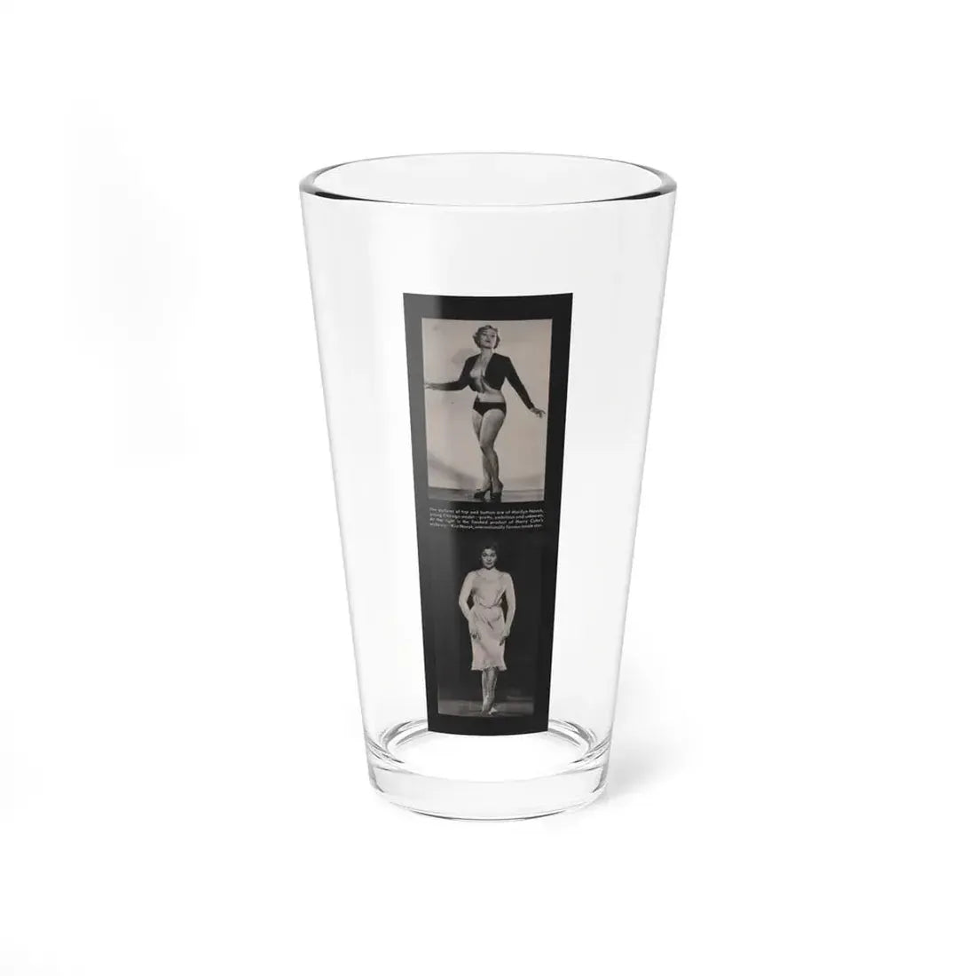 Kim Novak #209 - Playboy Mag. Oct. '59 - 2 B&W Photos (Vintage Female Icon) Pint Glass 16oz 16oz - Go Mug Yourself