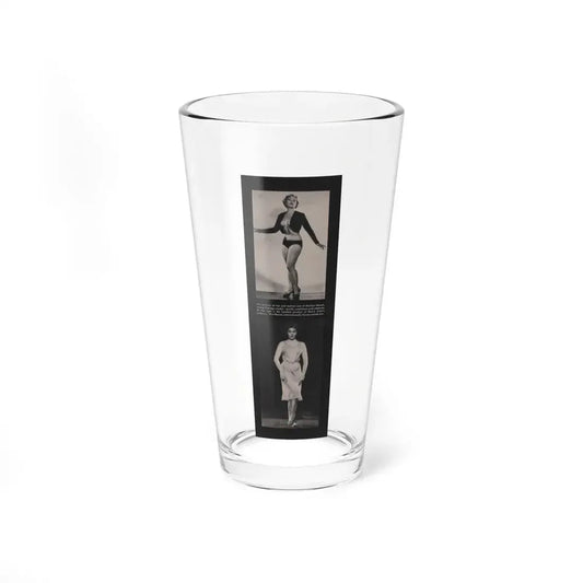 Kim Novak #209 - Playboy Mag. Oct. '59 - 2 B&W Photos (Vintage Female Icon) Pint Glass 16oz 16oz - Go Mug Yourself