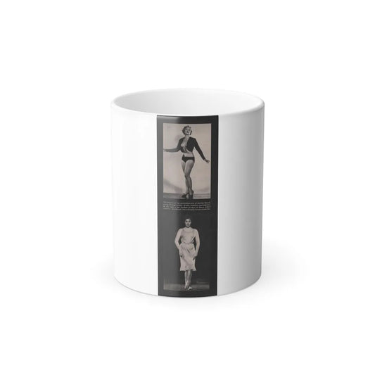 Kim Novak #209 - Playboy Mag. Oct. '59 - 2 B&W Photos (Vintage Female Icons) Color Changing Mug 11oz-11oz-Go Mug Yourself