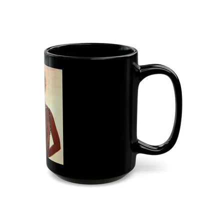 Kim Novak #210 - See through top (Vintage Female Icon) Black Coffee Mug - Go Mug Yourself