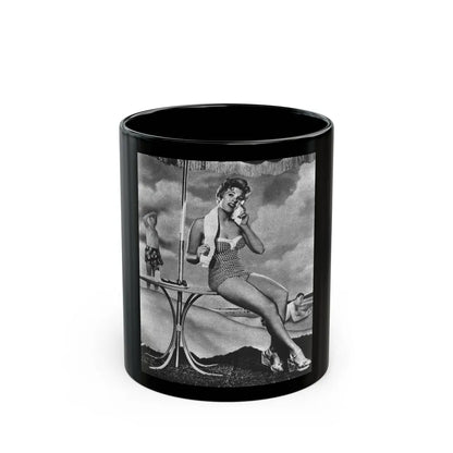 Kim Novak #213 (Vintage Female Icon) Black Coffee Mug-11oz-Go Mug Yourself