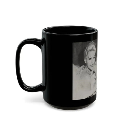 Kim Novak #217 - Pose! Pocket Mag. July '58 - 3 B&W Photos & Short Article (Vintage Female Icon) Black Coffee Mug - Go Mug Yourself