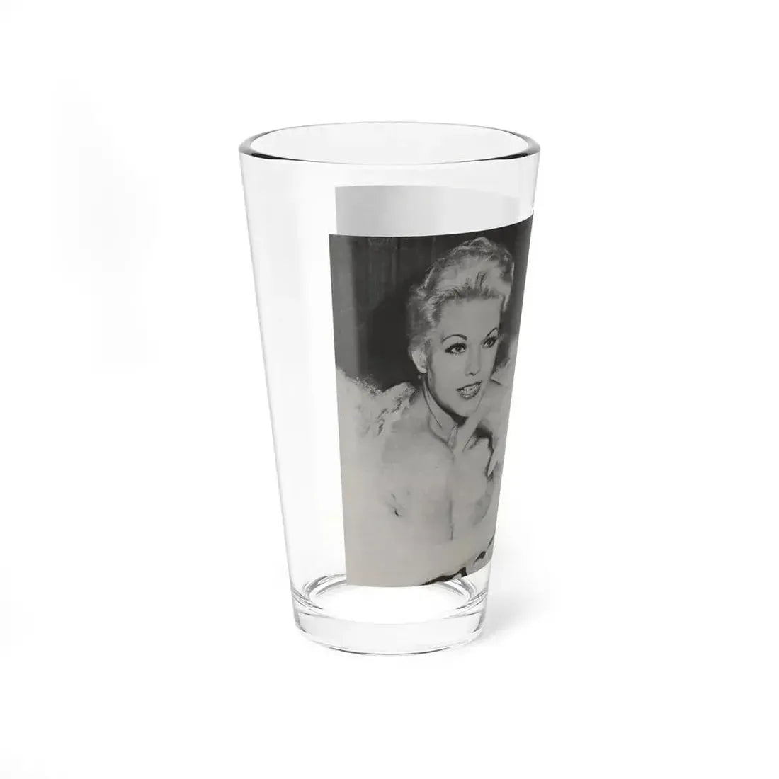 Kim Novak #217 - Pose! Pocket Mag. July '58 - 3 B&W Photos & Short Article (Vintage Female Icon) Pint Glass 16oz - Go Mug Yourself