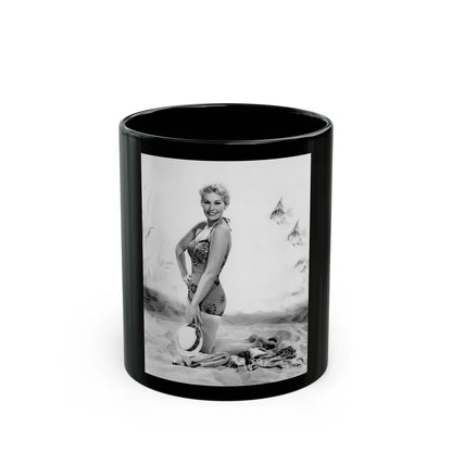 Kim Novak #224 (Vintage Female Icon) Black Coffee Mug-11oz-Go Mug Yourself