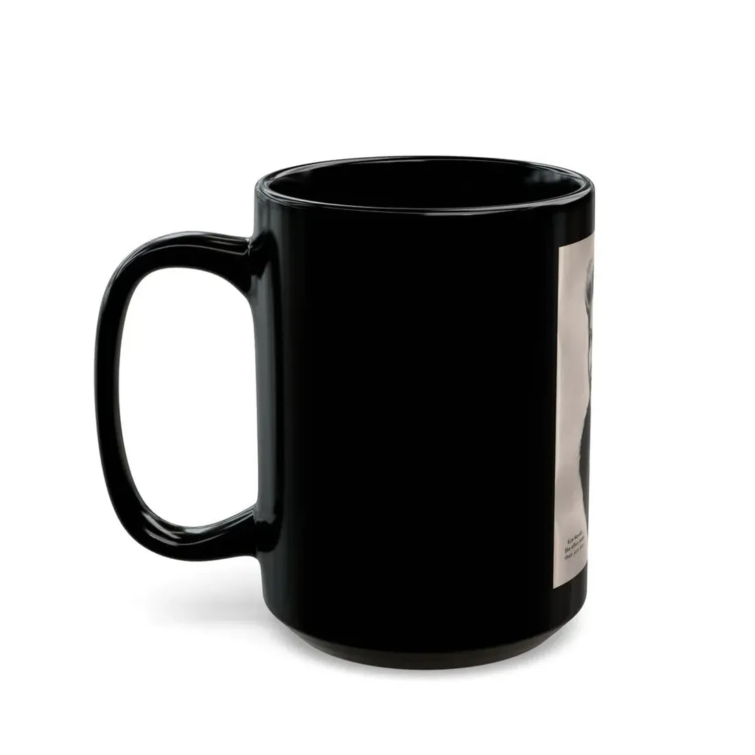 Kim Novak #249 - Tempo Mag. 2-21-56 - 1 B&W Photo (Vintage Female Icon) Black Coffee Mug - Go Mug Yourself