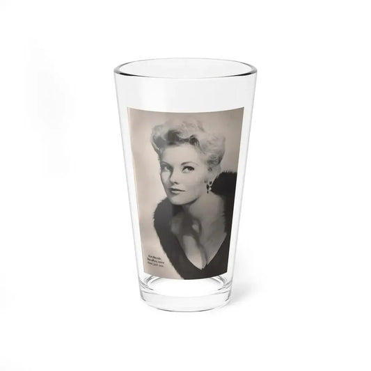 Kim Novak #249 - Tempo Mag. 2-21-56 - 1 B&W Photo (Vintage Female Icon) Pint Glass 16oz 16oz - Go Mug Yourself