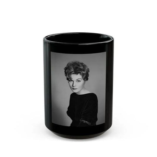 Kim Novak #262 (Vintage Female Icon) Black Coffee Mug 15oz - Go Mug Yourself