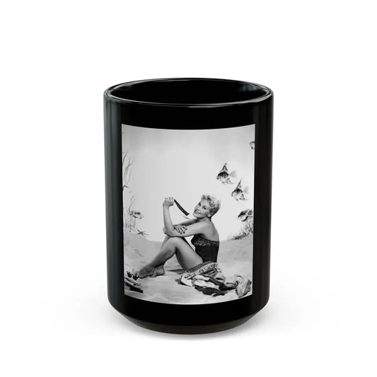 Kim Novak #266 (Vintage Female Icon) Black Coffee Mug 15oz - Go Mug Yourself