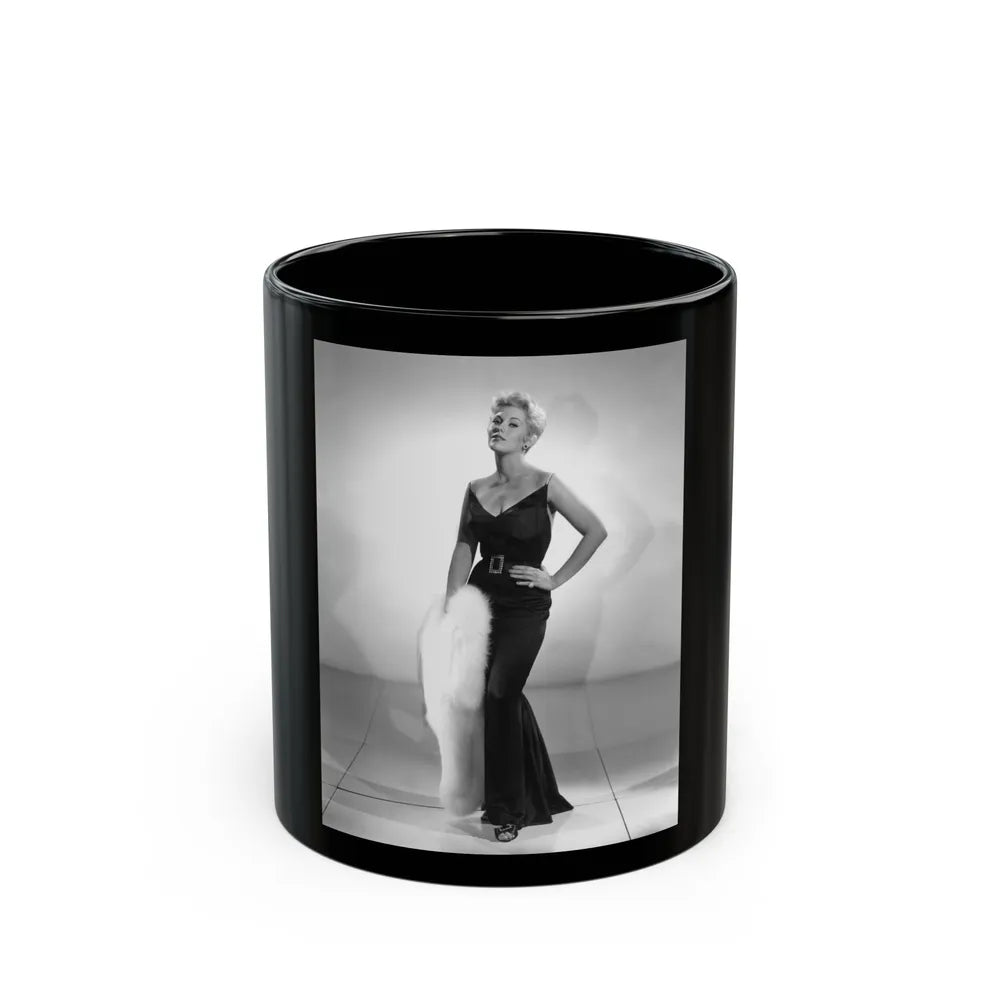 Kim Novak #269 (Vintage Female Icon) Black Coffee Mug-11oz-Go Mug Yourself