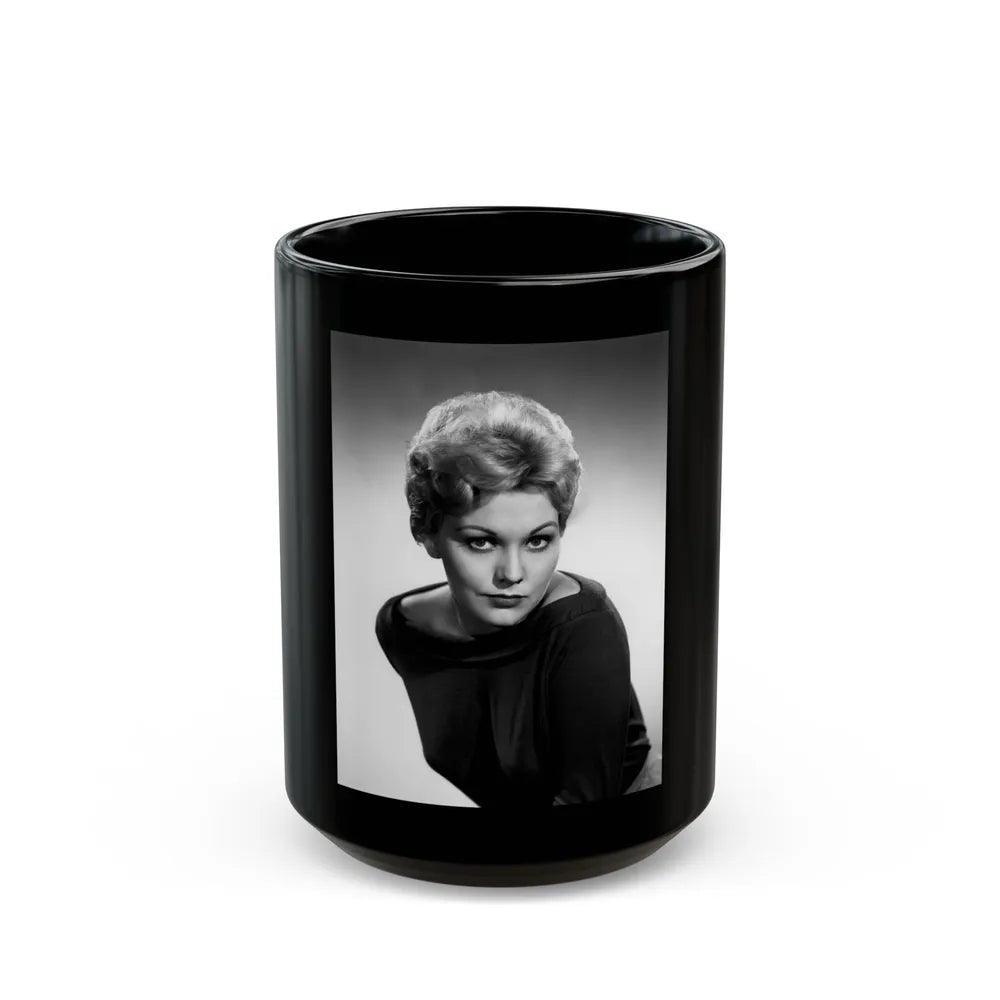 Kim Novak #271 (Vintage Female Icon) Black Coffee Mug-15oz-Go Mug Yourself