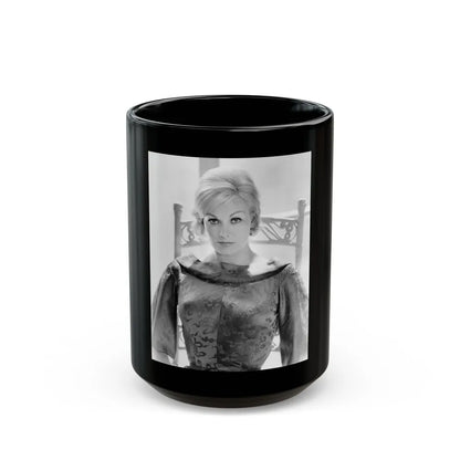 Kim Novak #272 (Vintage Female Icon) Black Coffee Mug-15oz-Go Mug Yourself