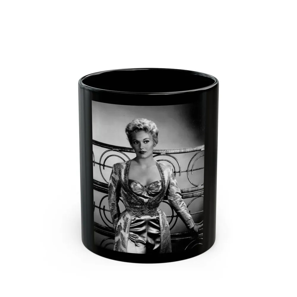 Kim Novak #274 (Vintage Female Icon) Black Coffee Mug-11oz-Go Mug Yourself